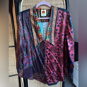 Farm Rio Button Up Blouse